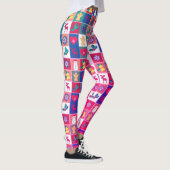 Kerst Sneeuwman Rendier Vakantie Leggings (Rechts)