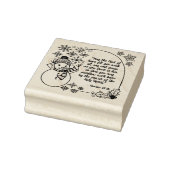 Kerst Sneeuwman Romeinen 15:13 Christelijke vakant Rubberstempel (Stempel)