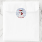 Kerst Sneeuwman Stickers (Tas)