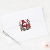 Kerst Sneeuwman Stickers (Envelop)