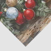 Kerst Sneeuwman Vintage Waterverf Decoupage Tissuepapier (Detail)