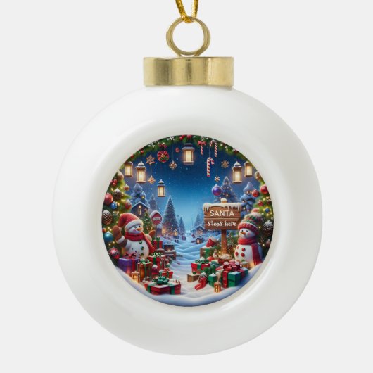 Kerst Sneeuwmannen, Ornamenten Vakantie Decoraties (Voorkant)