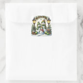 Kerst Sneeuwmensen Stickers (Tas)