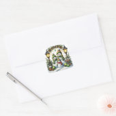 Kerst Sneeuwmensen Stickers (Envelop)