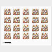 Kerst Sneeuwmensen Stickers (Vel)