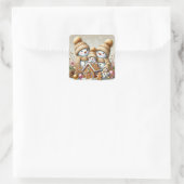 Kerst Sneeuwmensen Stickers (Tas)