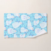 Kerst sneeuwpop handdoek (Handdoek)