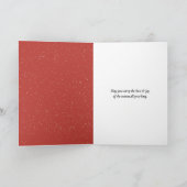 Kerst sneeuwpop met konijn feestdagen kaart (Binnen)