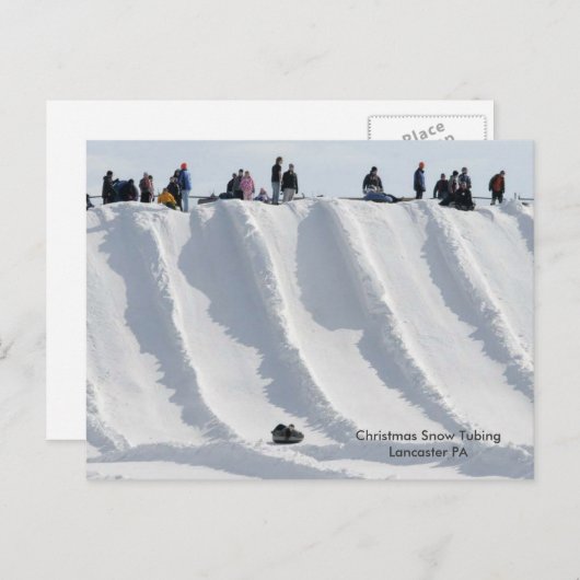 Kerst Sneeuwslang Lancaster PA Feestdagenkaart (Voorkant / Achterkant)