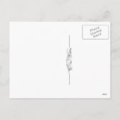 Kerst Sneeuwvlok Briefkaart--Franse Winkelraam Feestdagenkaart (Achterkant)