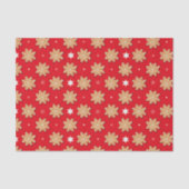 Kerst Sneeuwvlok Gingerbread Cookies Tissuepapier (Voorkant)