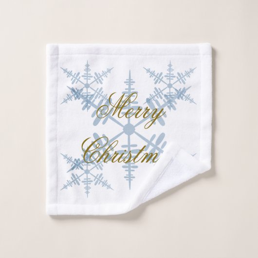 Kerst sneeuwvlok handdoek (Wasdoekje)