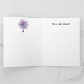 kerst sneeuwvlok kaart (Binnen)
