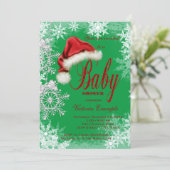 Kerst Sneeuwvlok Kerst Baby shower Kaart
