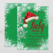 Kerst Sneeuwvlok Kerst Baby shower Kaart