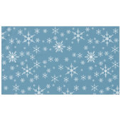 Kerst sneeuwvlok op blauw tafelkleed (Voorkant (Horizontaal))