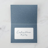 Kerst sneeuwvlok op een roze wanten feestdagen kaart (Binnen)