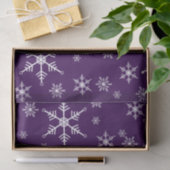 Kerst sneeuwvlok op Paarse Tissuepapier (Geschenk)