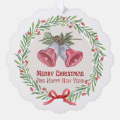 Kerst Sneeuwvlok, Papier Ornament (Voorkant)