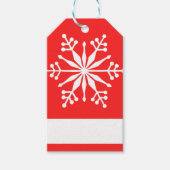 Kerst sneeuwvlok patroon. Cadeaulabel (Voorkant)