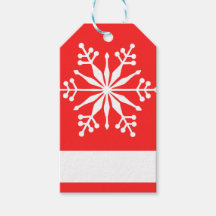 Kerst sneeuwvlok patroon. Cadeaulabel