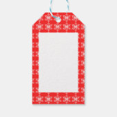 Kerst sneeuwvlok patroon. Cadeaulabel (Achterkant)