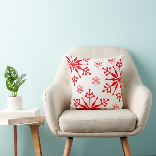 Kerst sneeuwvlok stijl kussen. kussen (Stoel)