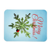 Kerst Sneeuwvlok - Stijlvolle Winter Feestdagen Magneet (Horizontaal)