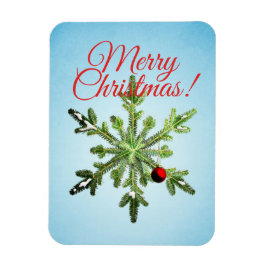 Kerst Sneeuwvlok - Stijlvolle Winter Feestdagen Magneet