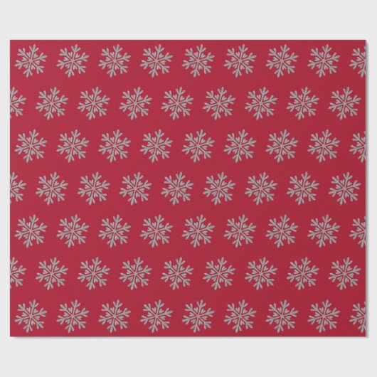 Kerst Sneeuwvlok Winter Wrapping papier (Vlak)