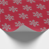 Kerst Sneeuwvlok Winter Wrapping papier (Hoek)