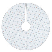 Kerst sneeuwvlokken en stippen patroon kerstboom rok (Voorkant)