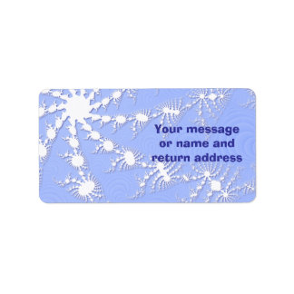 Kerst Sneeuwvlokken Gift Label of Adresetiketten