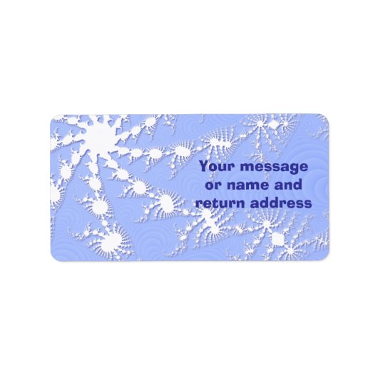 Kerst Sneeuwvlokken Gift Label of Adresetiketten (Voorkant)