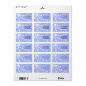 Kerst Sneeuwvlokken Gift Label of Adresetiketten (Full Sheet)