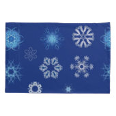 Kerst sneeuwvlokken in je bed kussensloop (Achterkant)