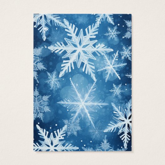 Kerst Sneeuwvlokken Oorbel Display Kaart (Achterkant)