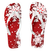 Kerst Sneeuwvlokken Teenslippers