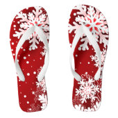 Kerst Sneeuwvlokken Teenslippers (Voetbed)