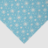 Kerst Sneeuwvlokken Winter Blauw Vakantie Fun Tissuepapier (Detail)