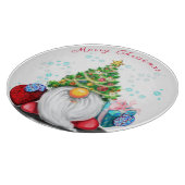 Kerst snijbord Gnoome met cadeau Snijplank (Hoek)