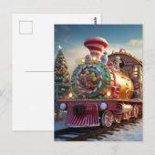 Kerst snoep briefkaart (Voorkant / Achterkant)