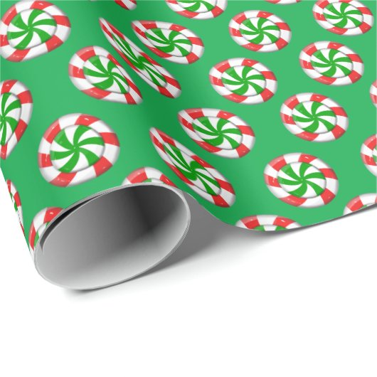 kerst-Snoep Cadeaupapier (Rol Hoek)