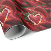 Kerst snoep Cane Hart met Lichten Cadeaupapier (Rol Hoek)