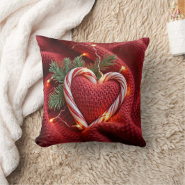 Kerst snoep Cane Hart met Lichten Kussen