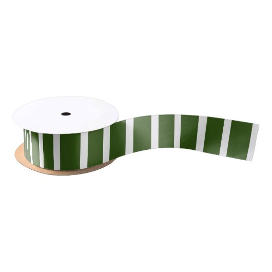 Kerst snoep Cane Stripes Groen en Wit Satijnen Lint (Spoel)