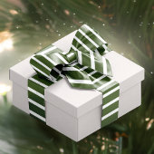 Kerst snoep Cane Stripes Groen en Wit Satijnen Lint