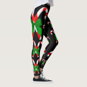Kerst snoep Canes Green Bow Leggings (Rechts)