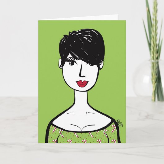 Kerst Snoep Cutie Kaart (Voorkant)