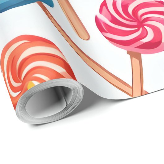 kerst snoep delight wrapping paper cadeaupapier (Rol Hoek)